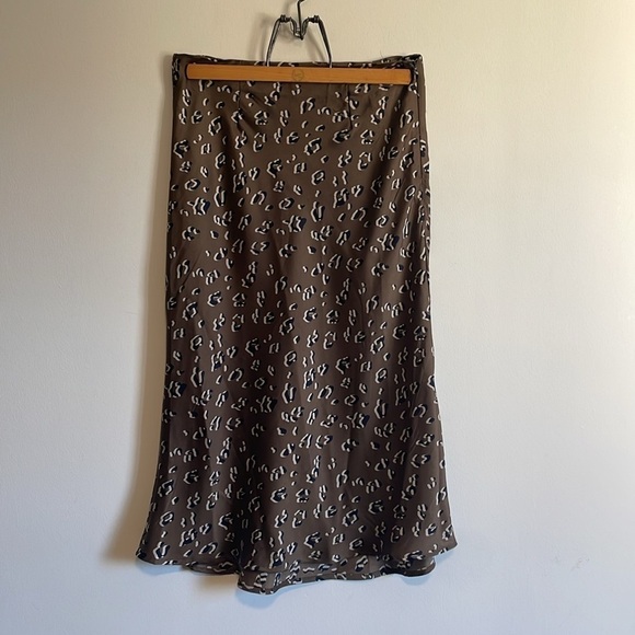 Contemporary Leopard Print Midi Skirt Hayden Med Brown Animal Contemporary - Picture 1 of 15